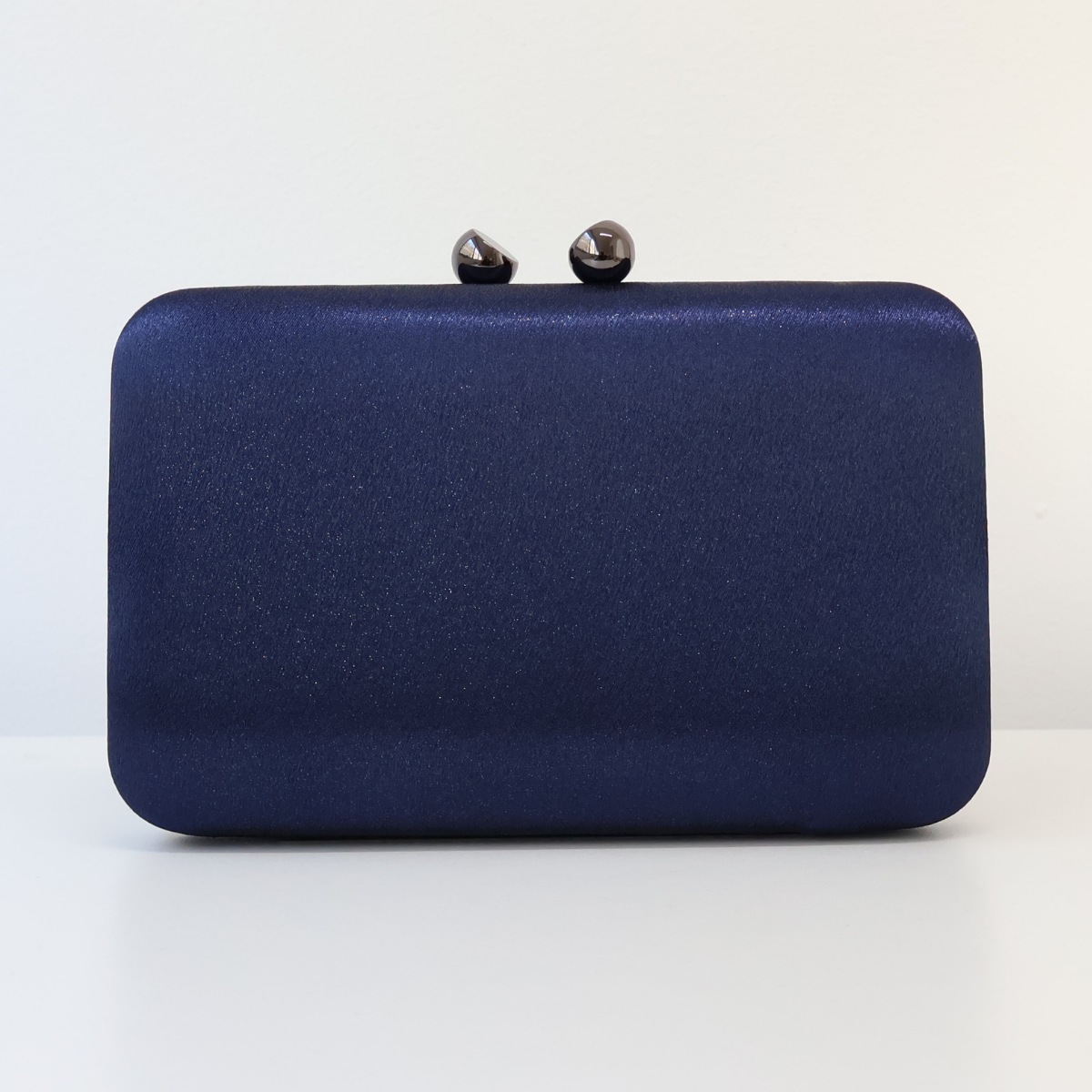 Bolsa Clutch Festa Cetim Azul Marinho