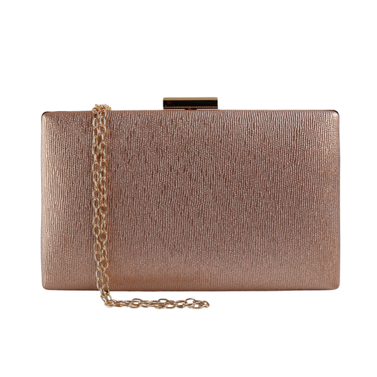 Bolsa de Festa Clutch Rosê Gold