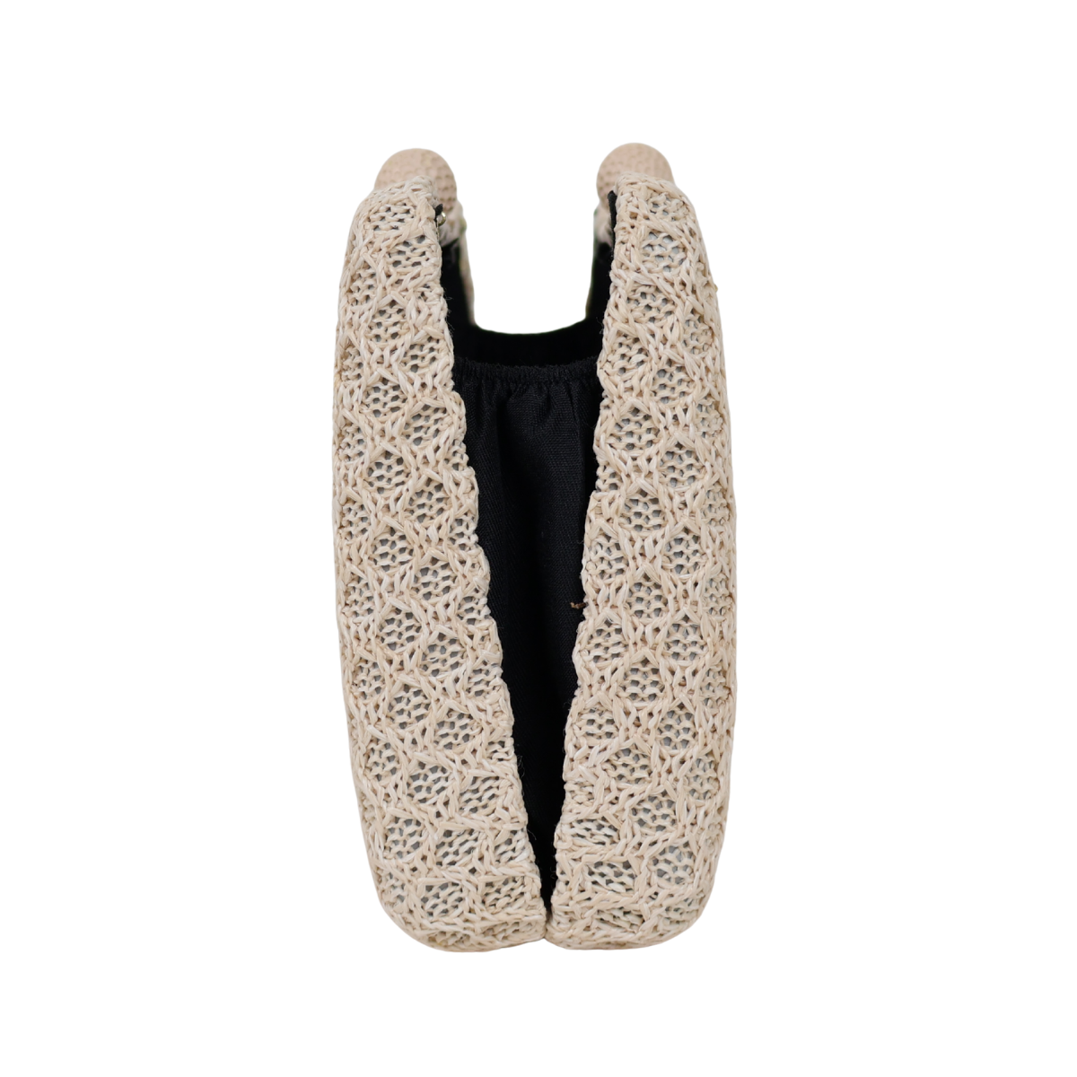 Bolsa de Festa Clutch Palha Off White