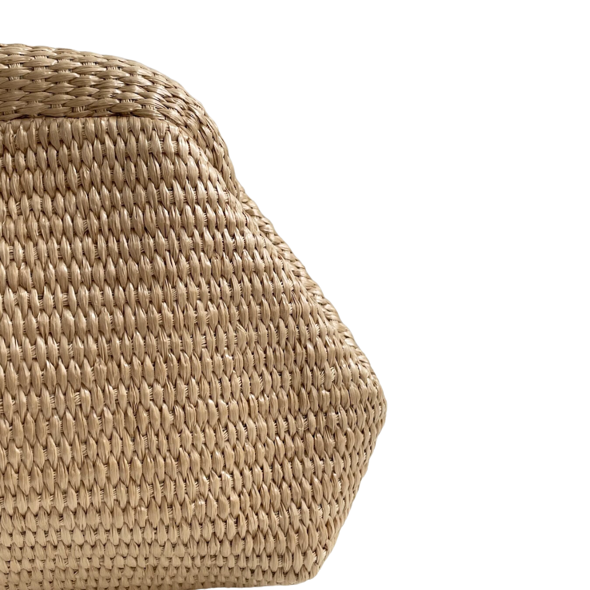 Bolsa Pouch Festa Clutch Palha Bege