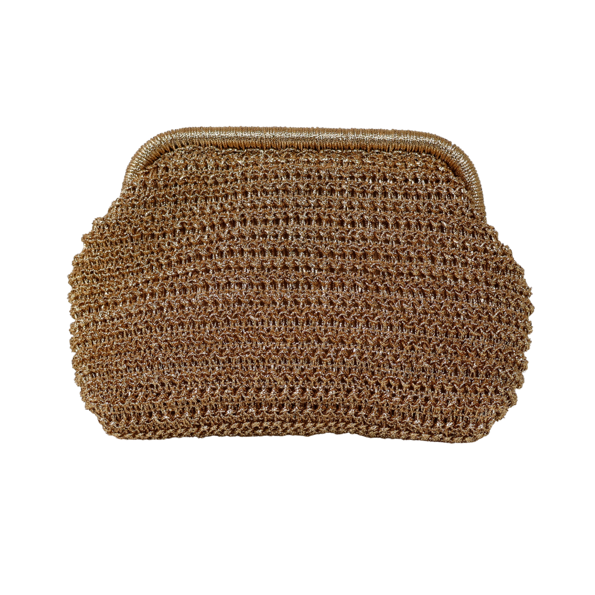 Bolsa Festa Pouch Palha Dourada