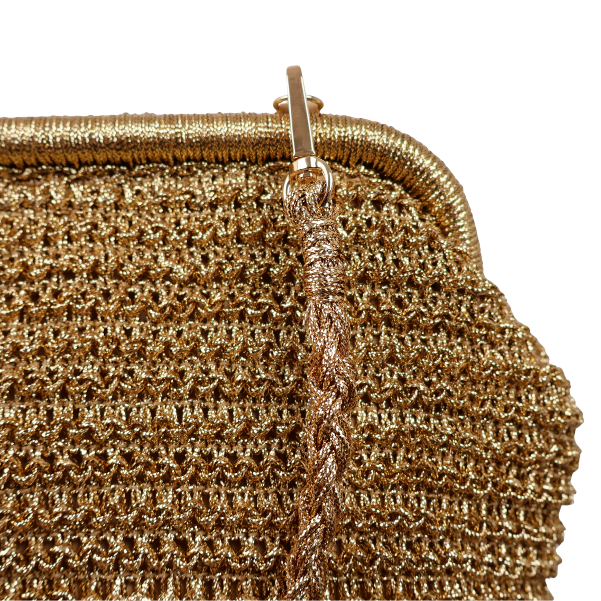 Bolsa Festa Pouch Palha Dourada