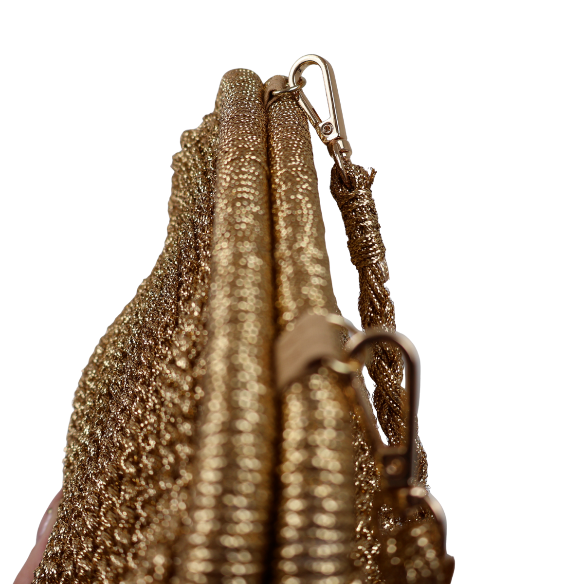 Bolsa Festa Pouch Palha Dourada