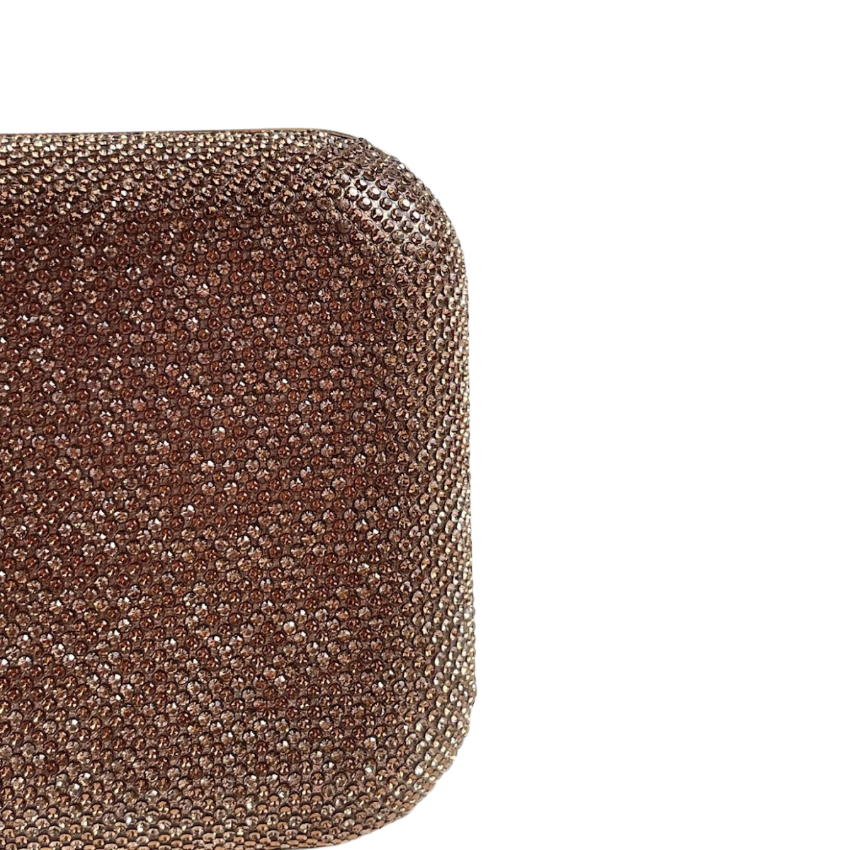 Bolsa Festa Clutch Pedraria Strass Champagne
