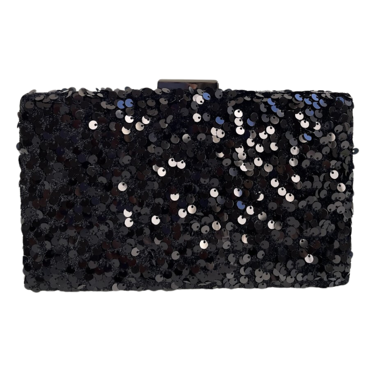 Bolsa de Festa Clutch Paetê Lantejoulas Preta - ReUse