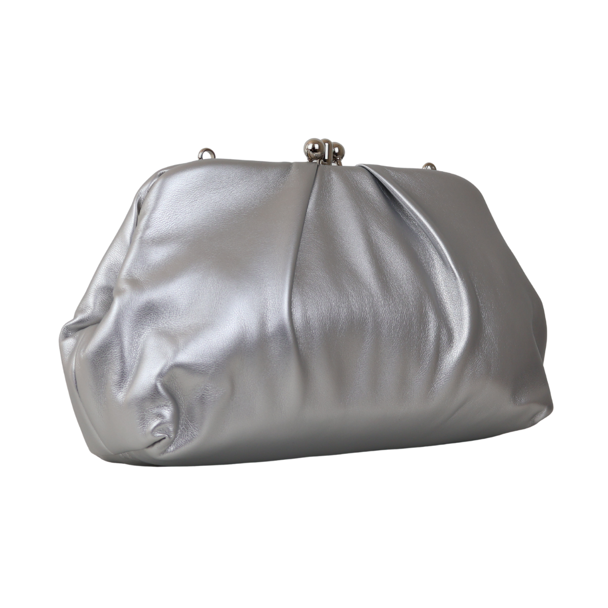 Bolsa de Festa Pouch Bicompartimento Prata