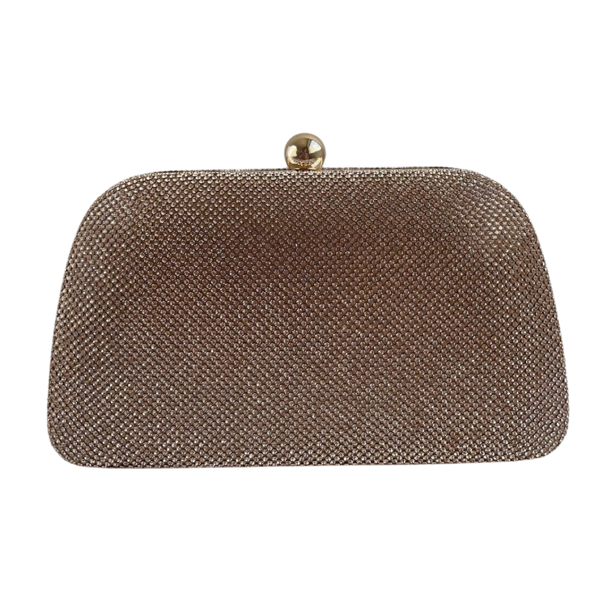 Bolsa Festa Clutch Pedraria Strass Champagne