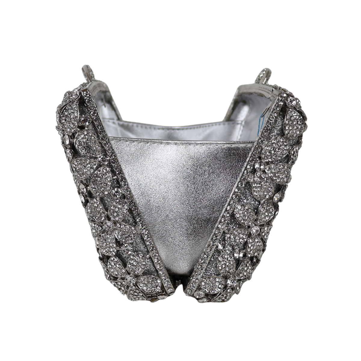 Bolsa Festa Clutch Pedraria Strass Prata