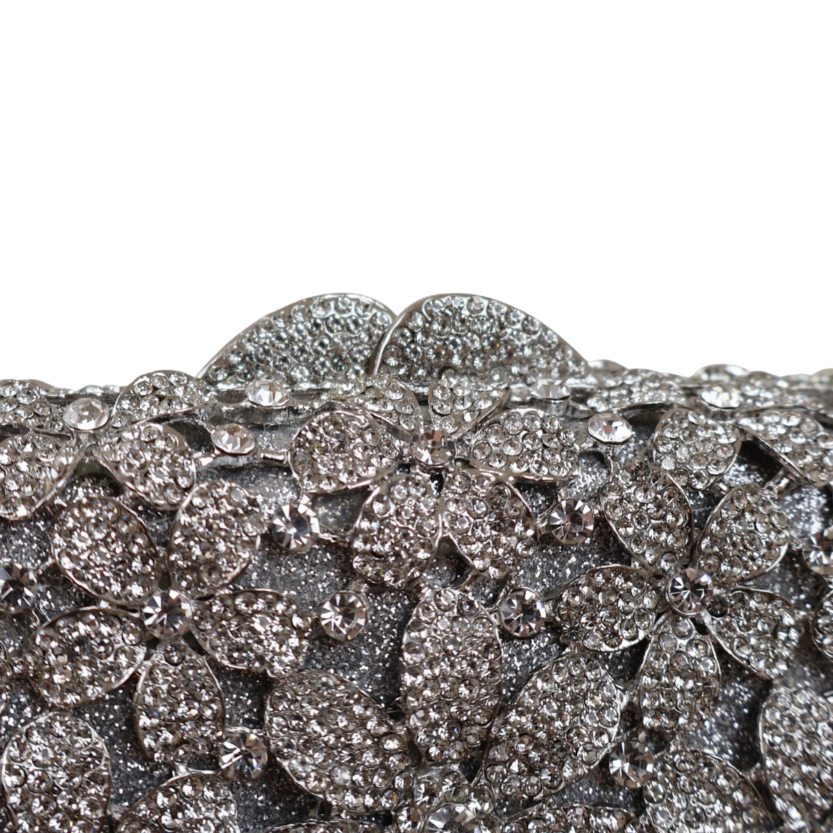 Bolsa Festa Clutch Pedraria Strass Prata