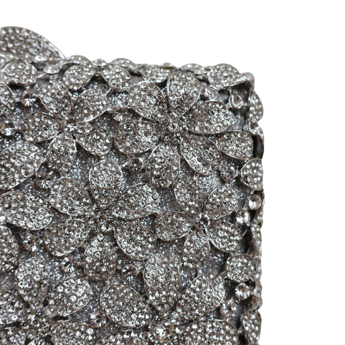 Bolsa Festa Clutch Pedraria Strass Prata
