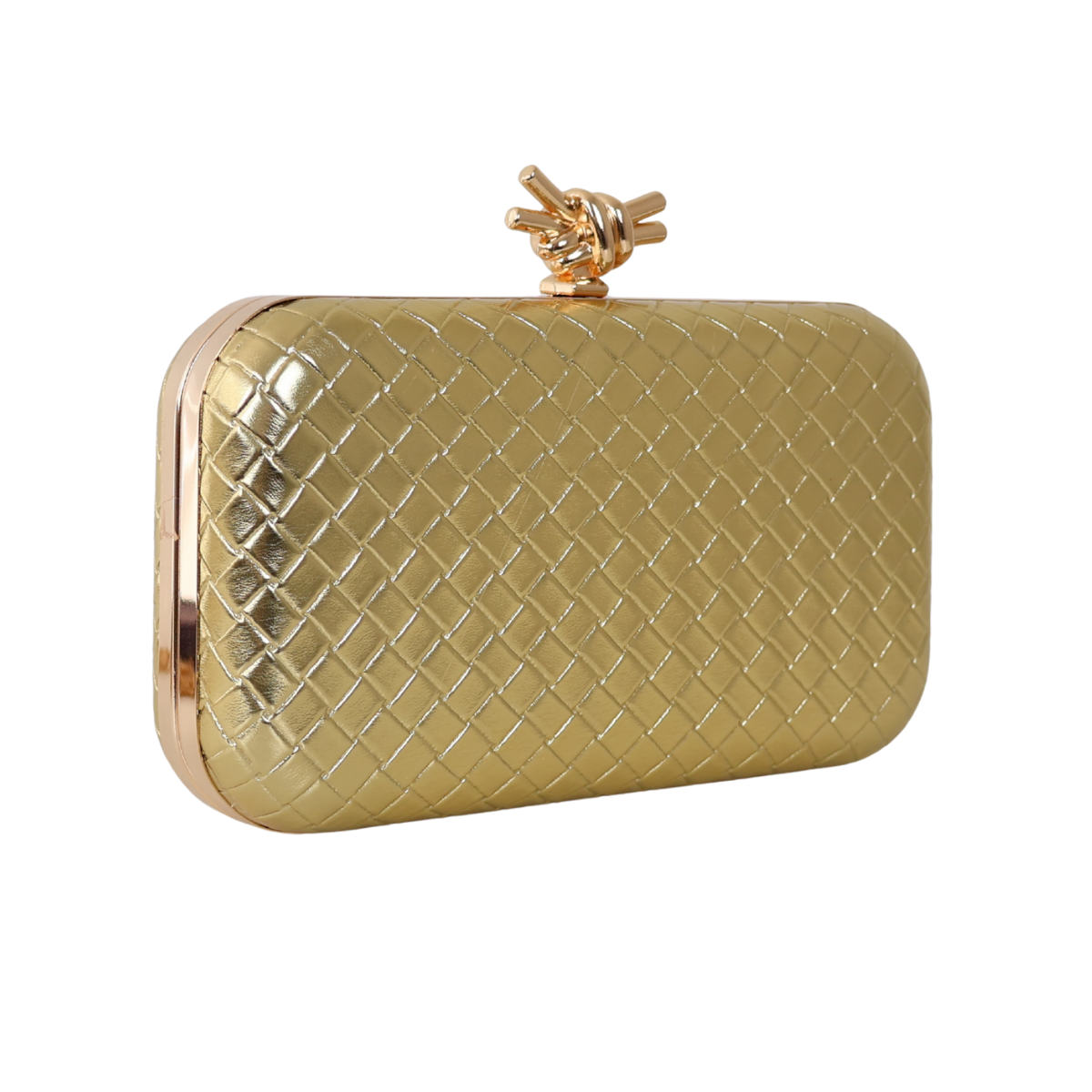Bolsa Clutch Festa Tressê Dourada