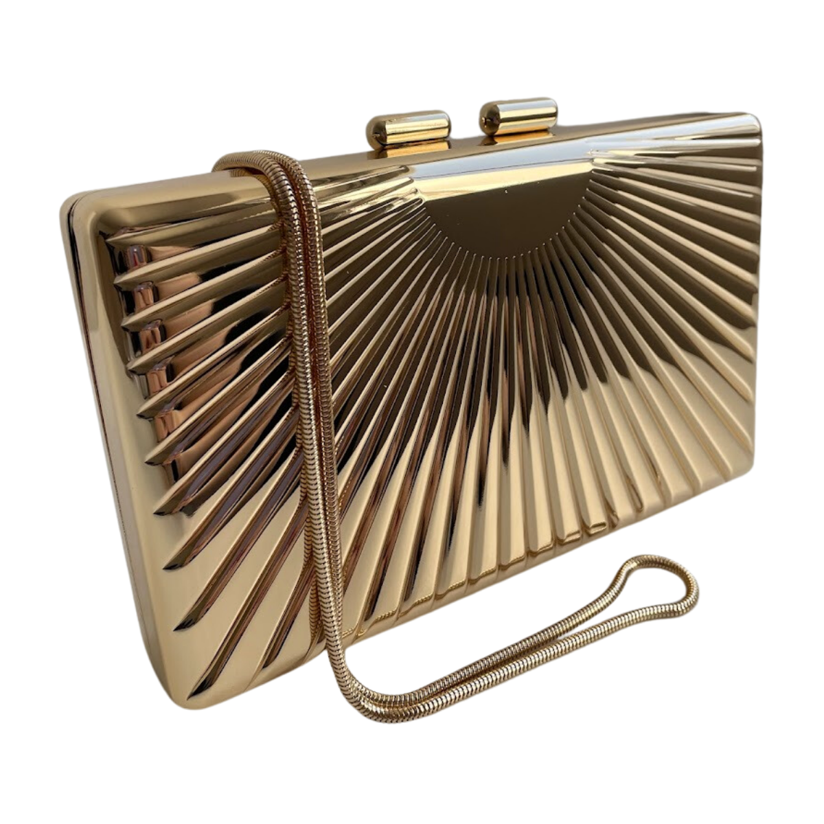 Bolsa de Festa Clutch Dourada Metalizada - ReUse