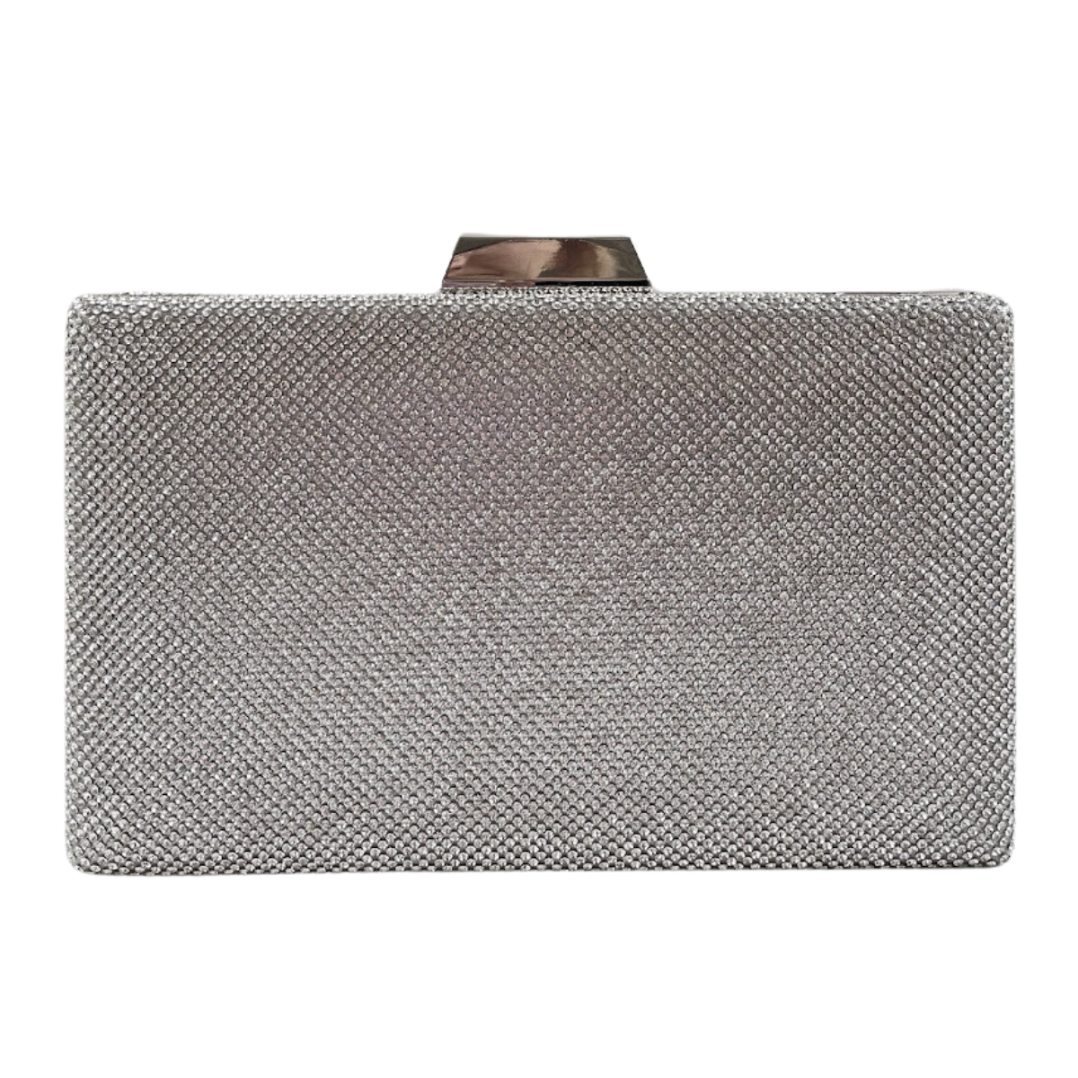 Bolsa Festa Clutch Brilho Prata