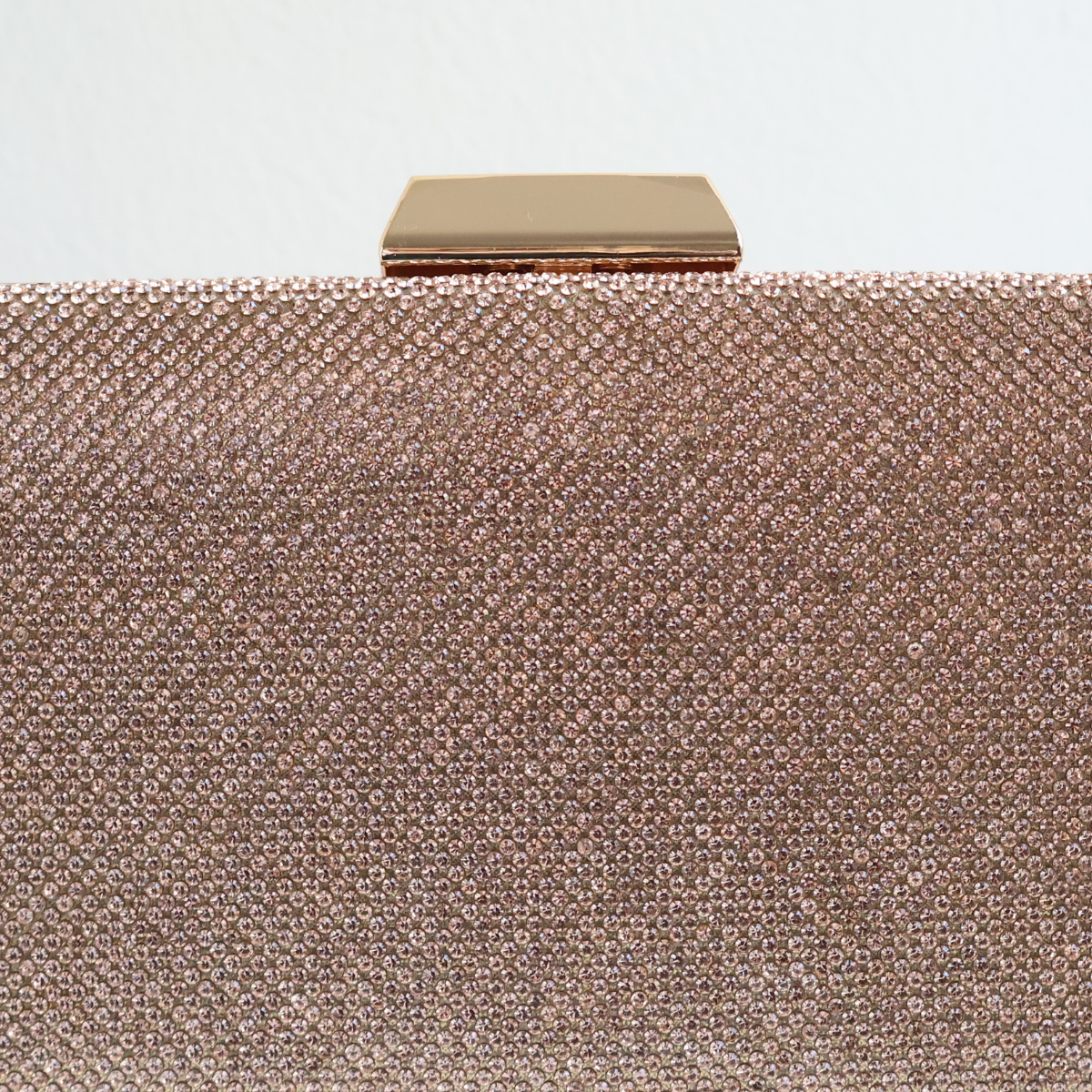 Bolsa Festa Clutch Brilho Rosê Gold