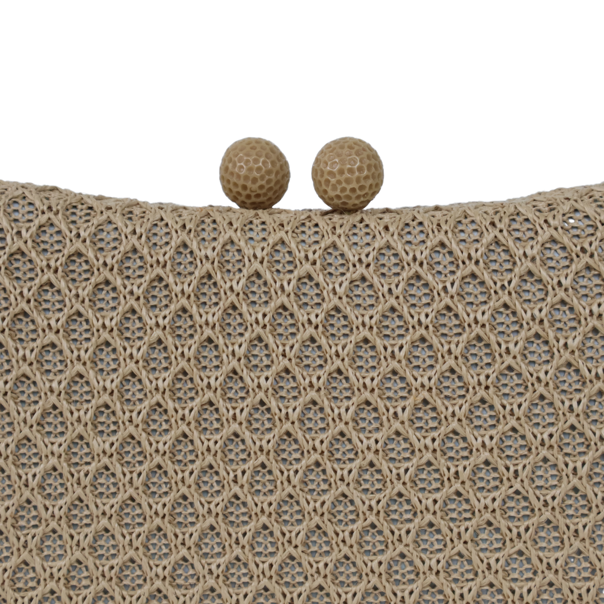 Bolsa de Festa Clutch Palha Bege