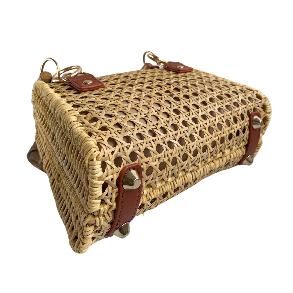 Bolsa de Mão Baú em Palha da Índia e Bambu - ReUse