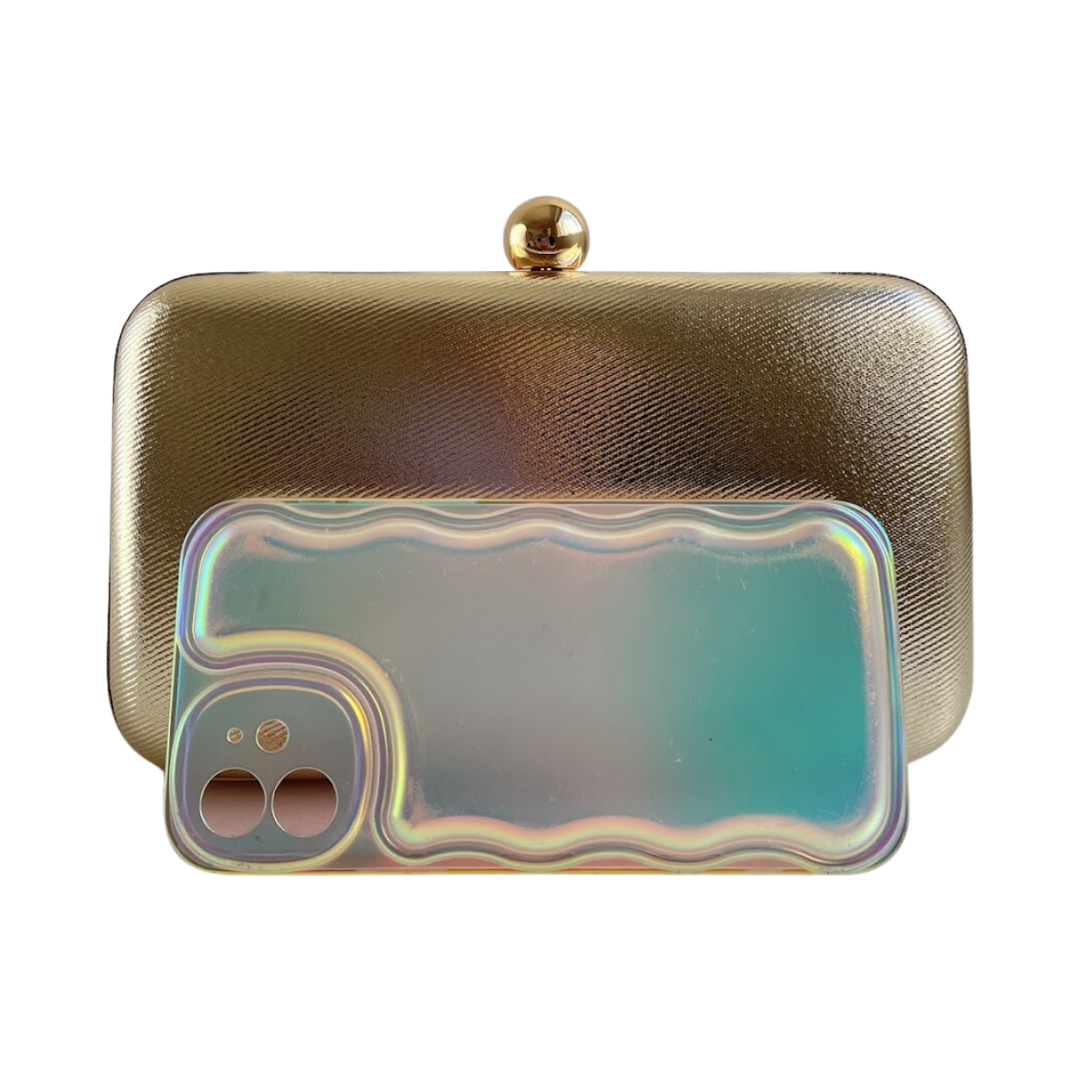 Bolsa de Festa Clutch Dourada