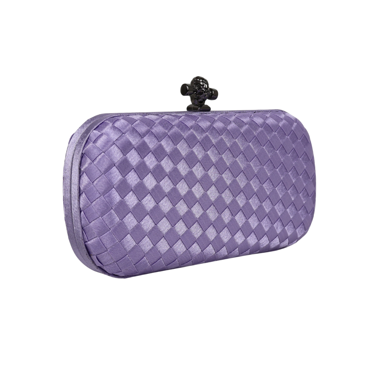 Clutch Tressê Cetim Inspired Pequena Lilás