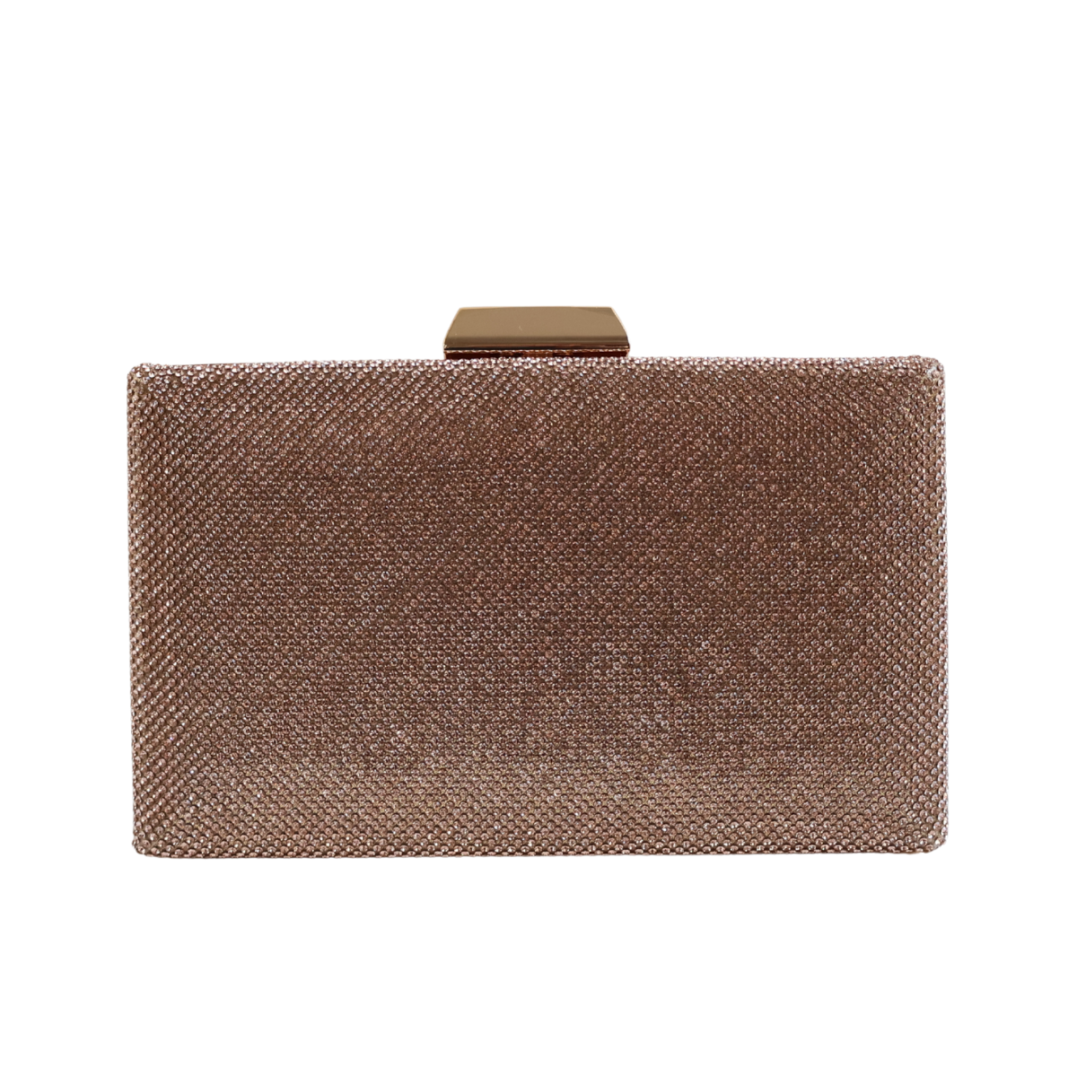 Bolsa Festa Clutch Brilho Rosê Gold