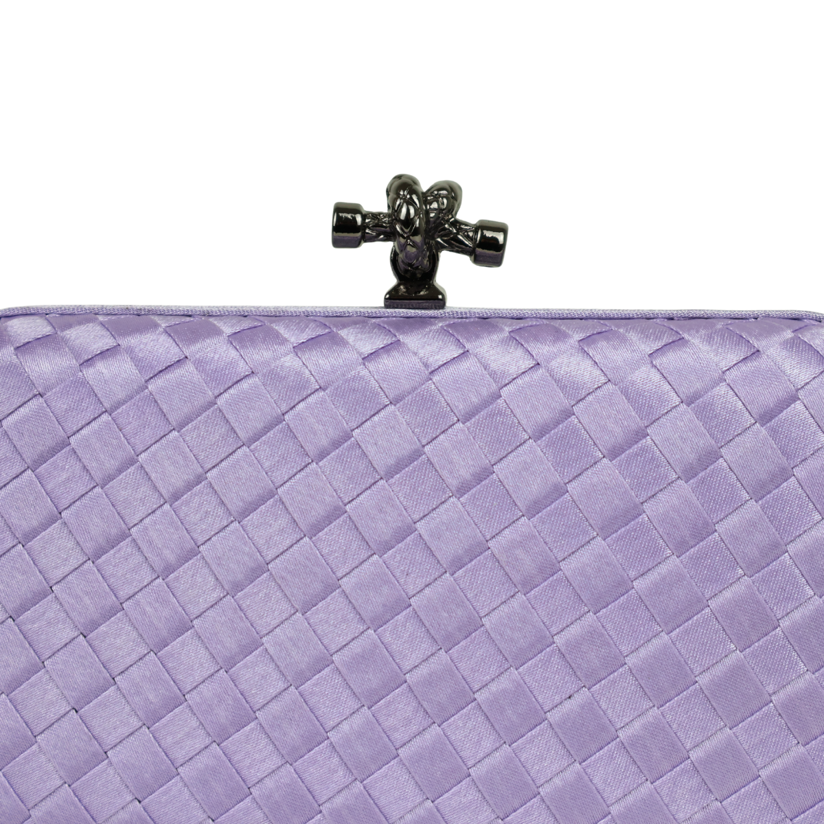 Clutch Tressê Cetim Inspired Pequena Lilás
