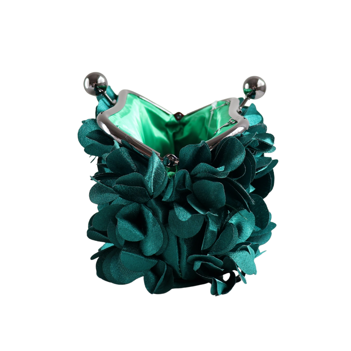 Bolsa Festa Clutch Flores Verde