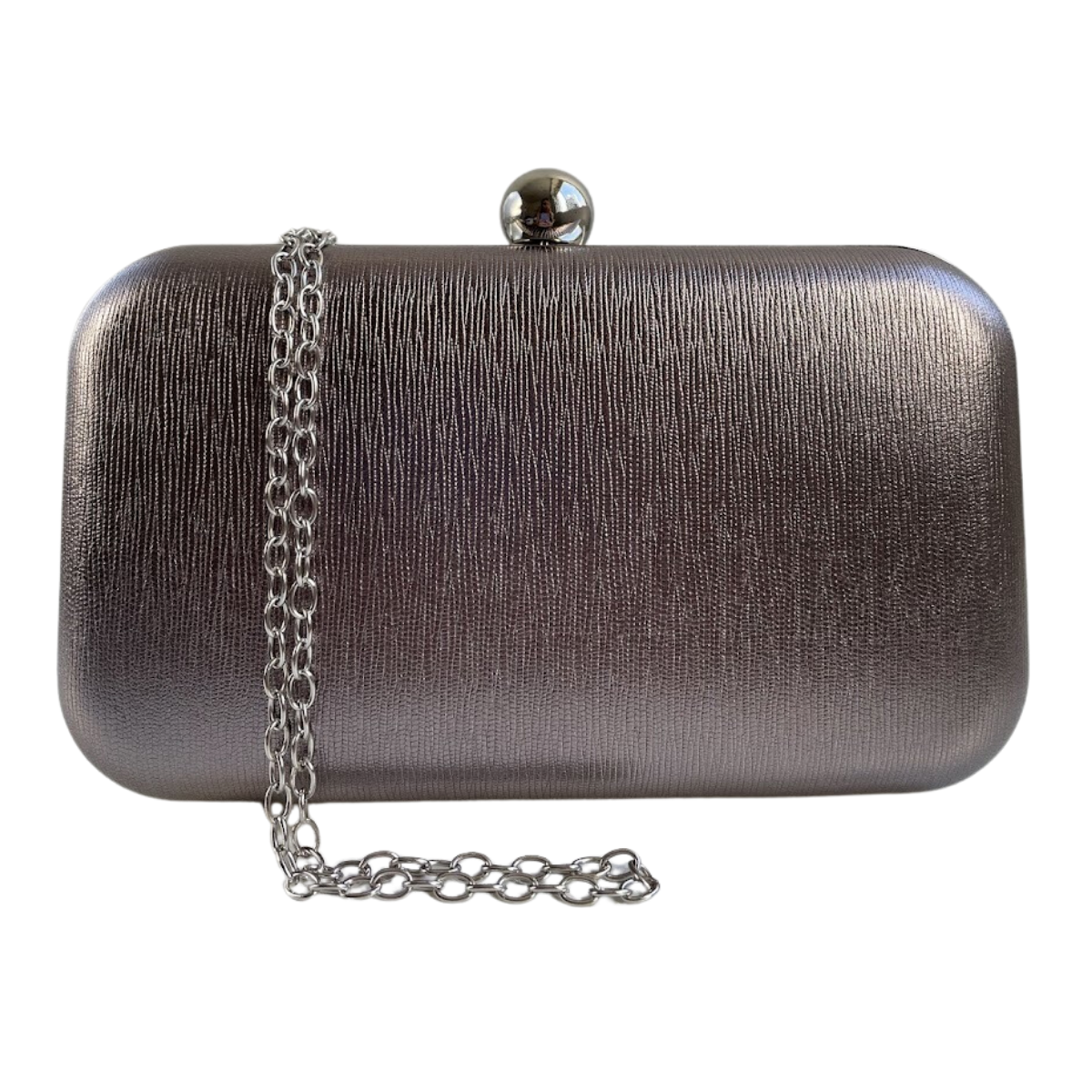 Bolsa Festa Clutch Prata Envelhecida