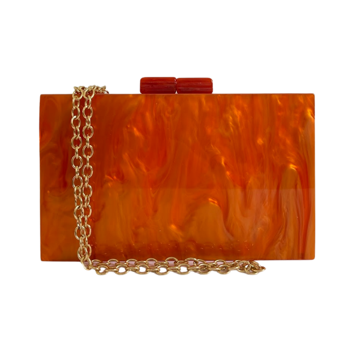 Bolsa de Festa Clutch Acrílico Laranja - ReUse