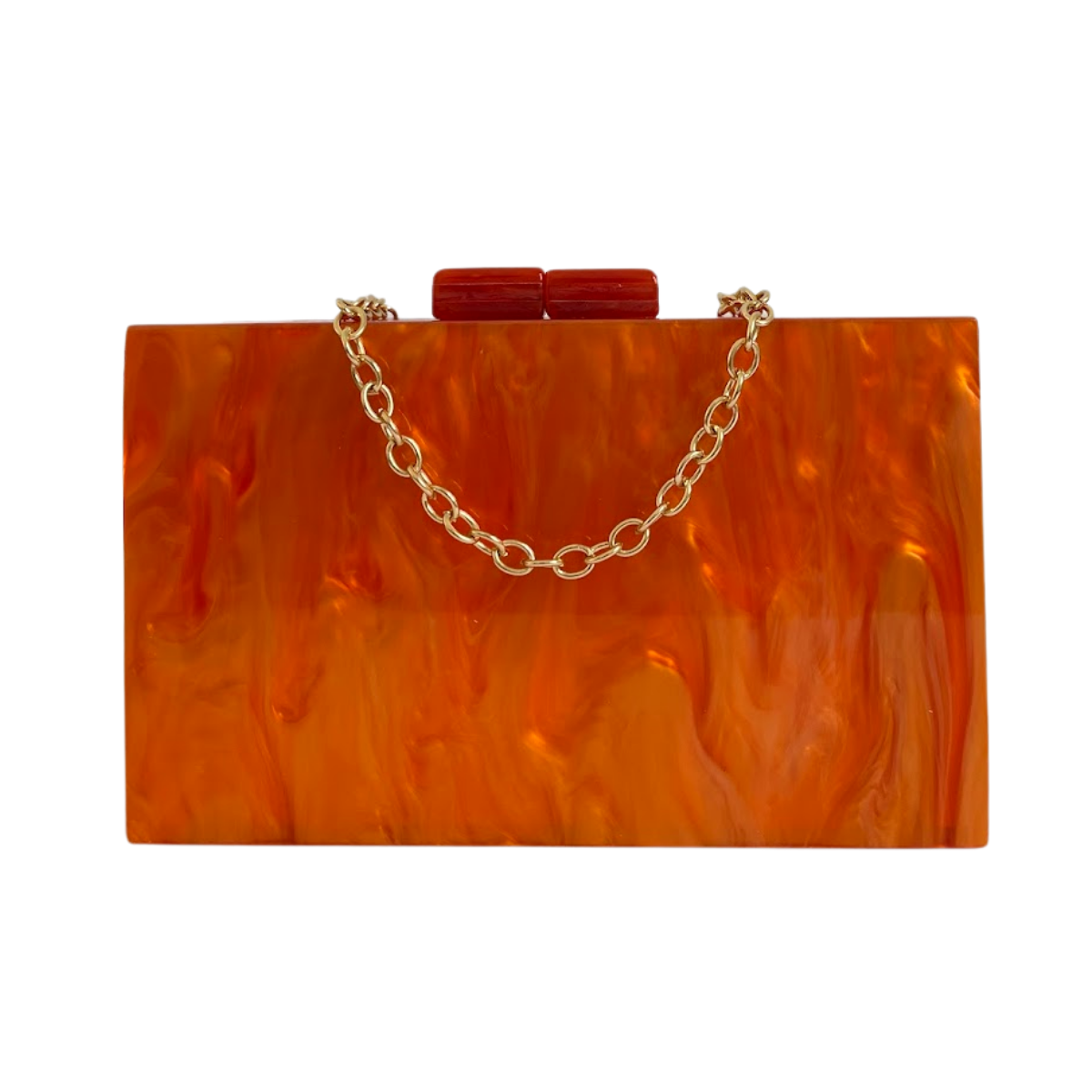 Bolsa de Festa Clutch Acrílico Laranja - ReUse