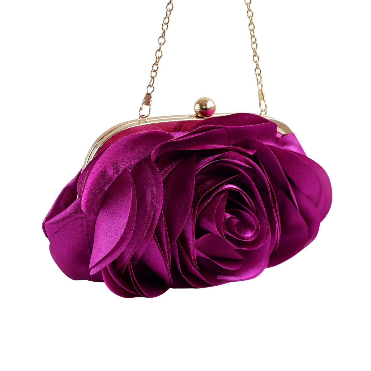 Bolsa Festa Clutch Flor Roxa
