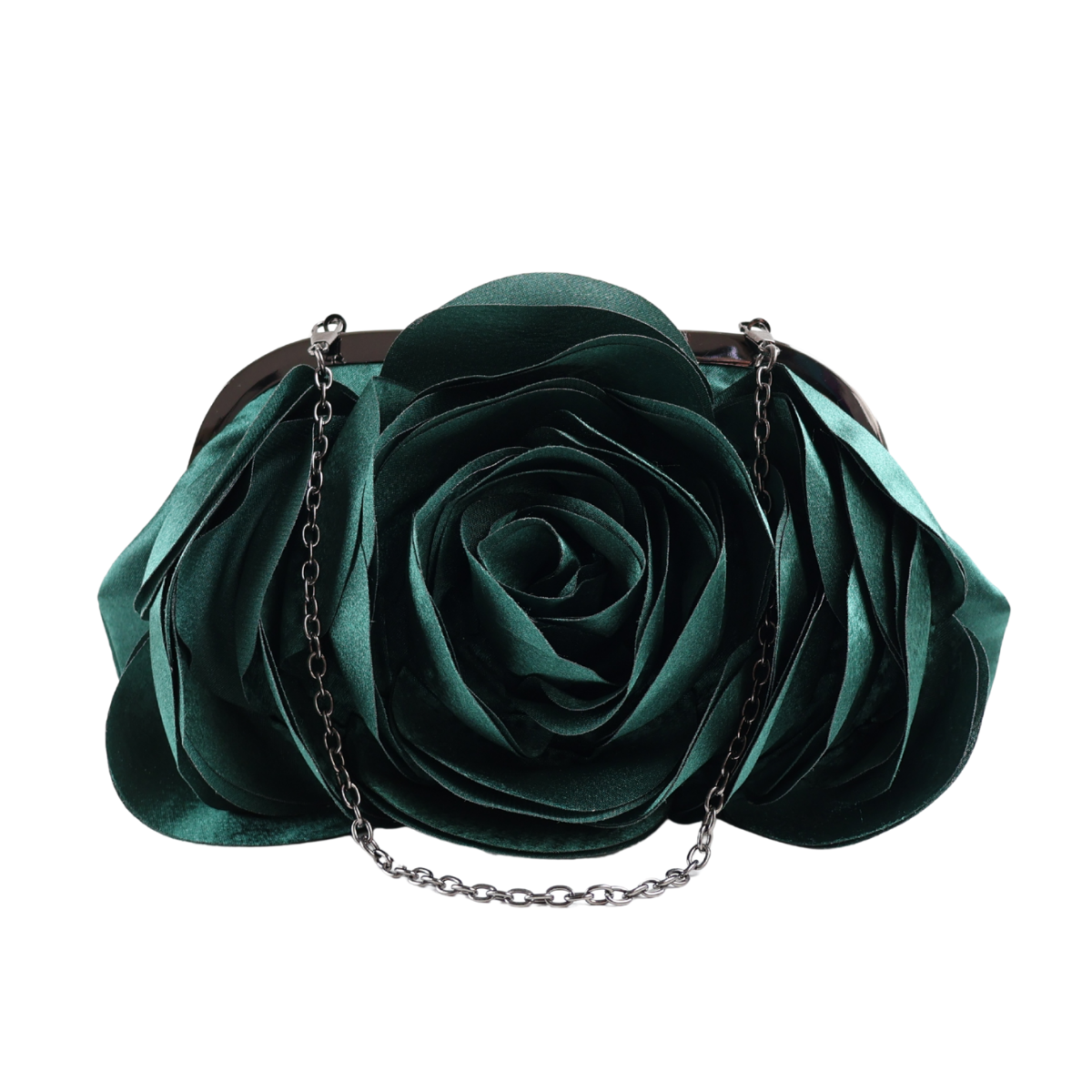 Bolsa Festa Clutch Flor Verde Escuro