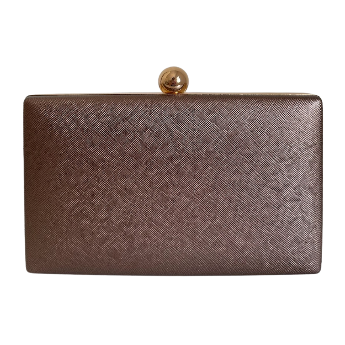 Bolsa de Festa Clutch Vinil Bronze Café - ReUse