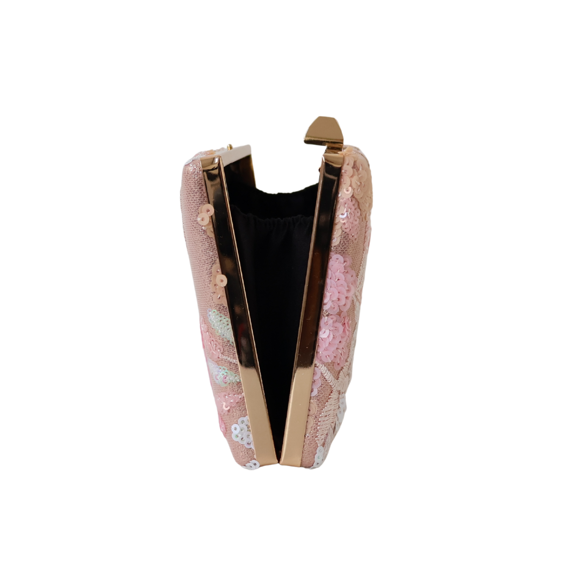Bolsa Clutch Festa Bordada Flores Rosa
