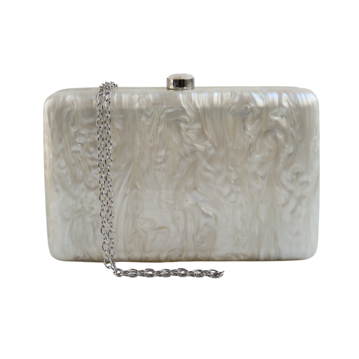 Bolsa Clutch Festa Acrílico Off White