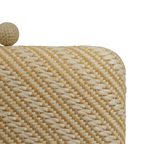 Bolsa Clutch Festa Palha Bege