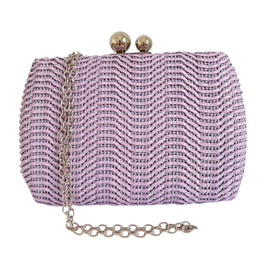 Bolsa de Festa Clutch Trama Lavanda - ReUse