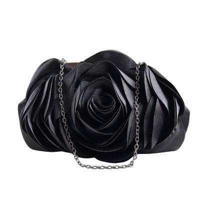 Bolsa Festa Clutch Flor Preta
