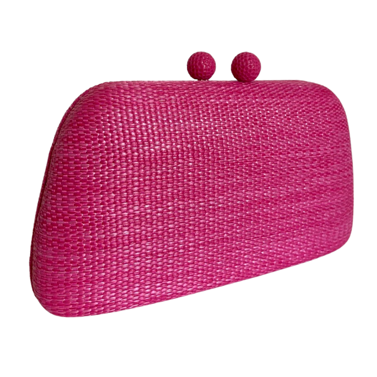 Bolsa de Festa Clutch Palha Rosa Pink