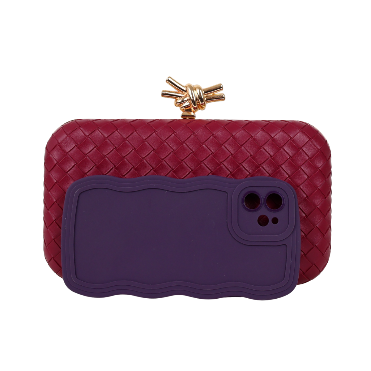 Bolsa Clutch Festa Tressê Marsala