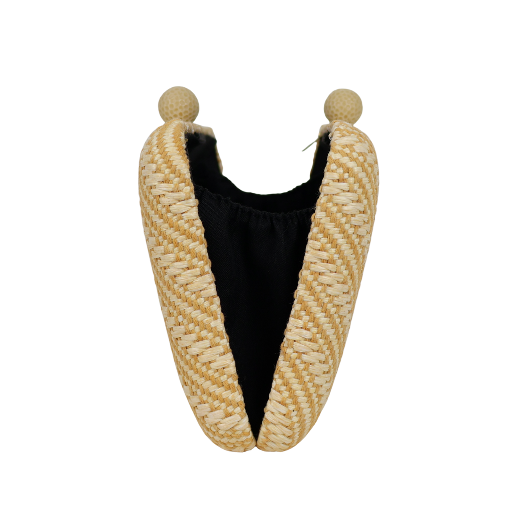 Bolsa Clutch Festa Palha Bege