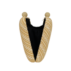Bolsa Clutch Festa Palha Bege