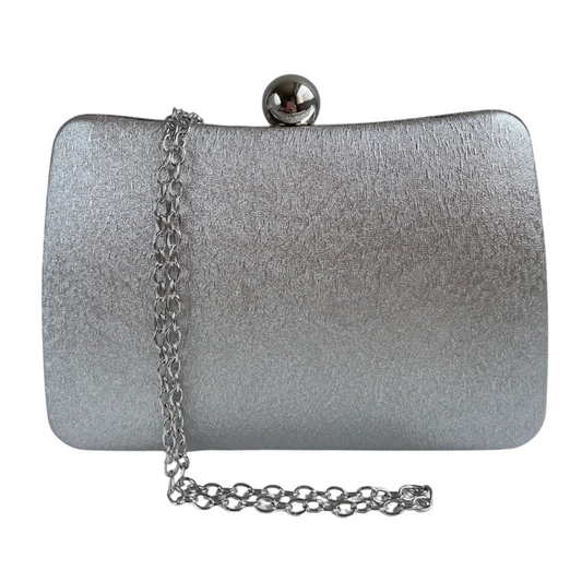 Bolsa de Festa Clutch Brilho Prata