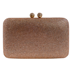 Bolsa Festa Clutch Pedraria Strass Rosê