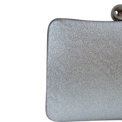 Bolsa de Festa Clutch Brilho Prata