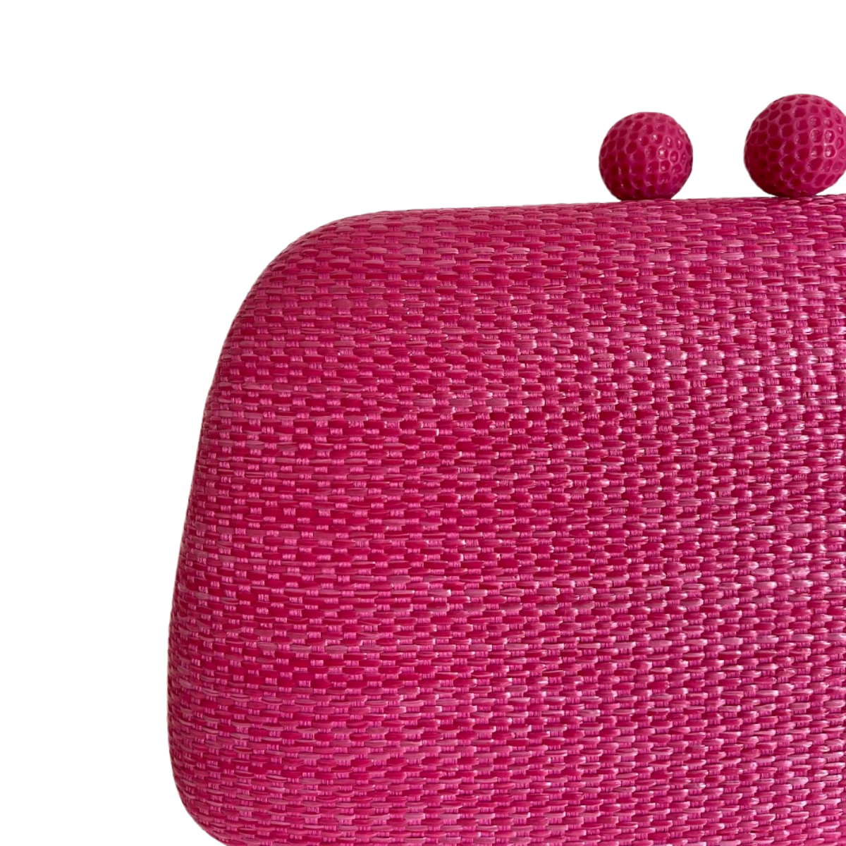 Bolsa de Festa Clutch Palha Rosa Pink