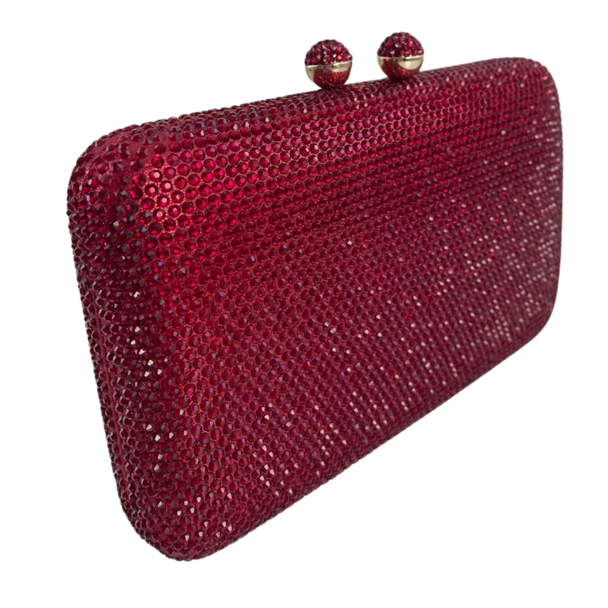 Bolsa Festa Clutch Pedraria Strass Marsala