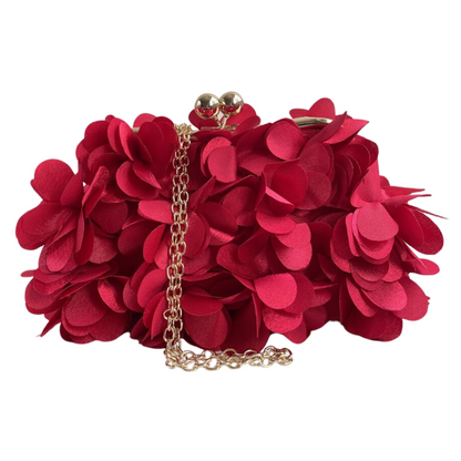 Bolsa Festa Clutch Flores Vermelha