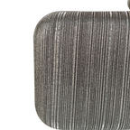 Bolsa Festa Clutch Tecido Brilho Prata Grafite - ReUse