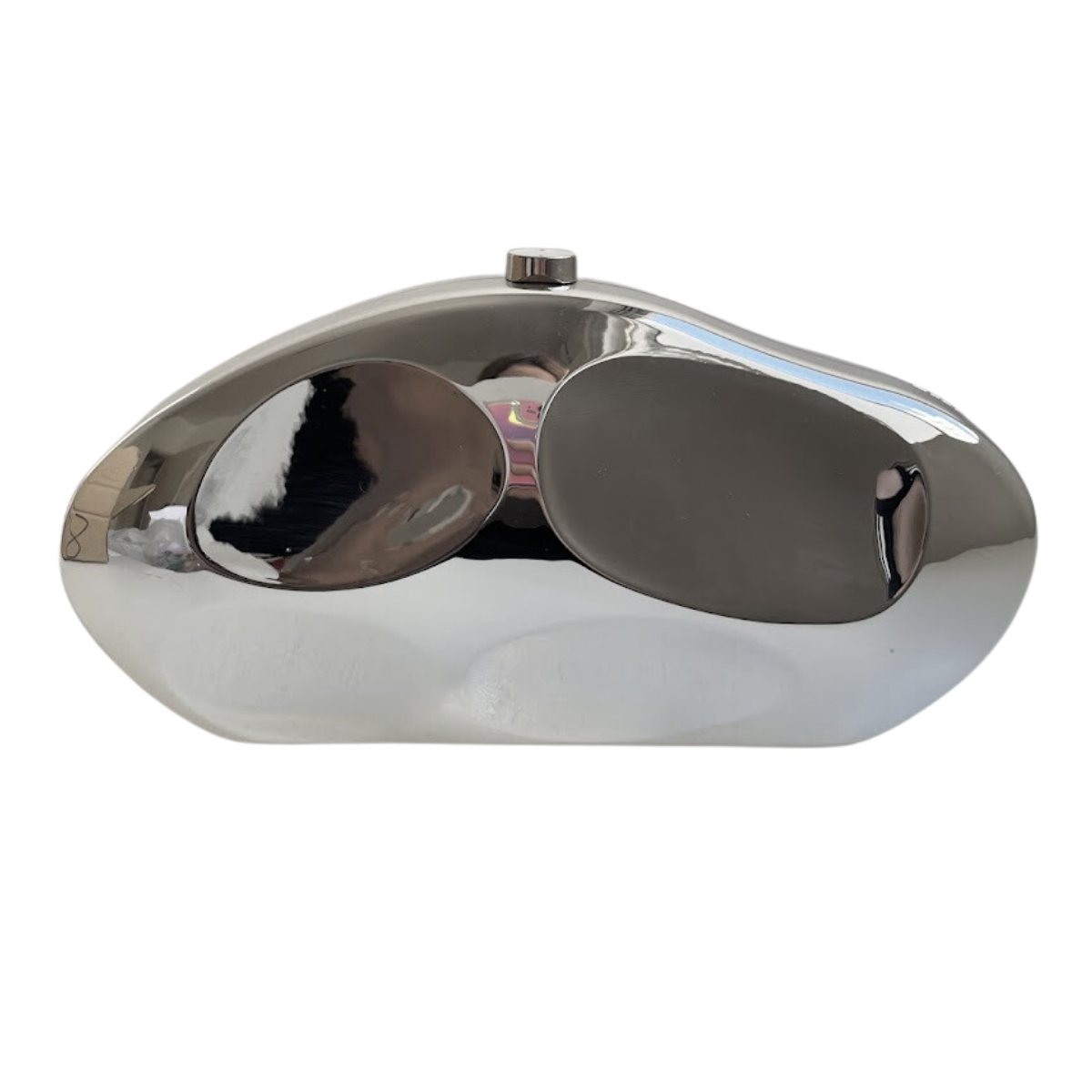 Bolsa de Festa Clutch Metalizada Prata - ReUse