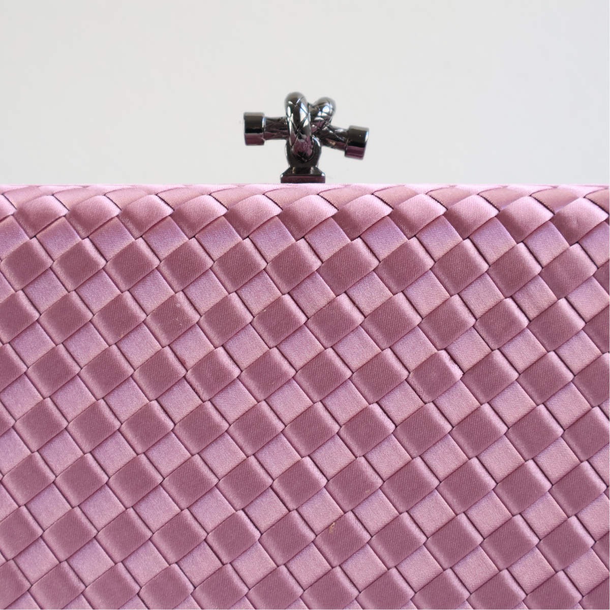 Bolsa Clutch Festa Tressê Cetim Inspired Média Rosa Bebê
