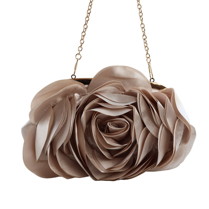 Bolsa Festa Clutch Flor Bege